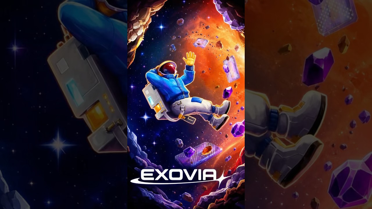 Une immense usine spatiale flottant en apesanteur dans le jeu Exovia