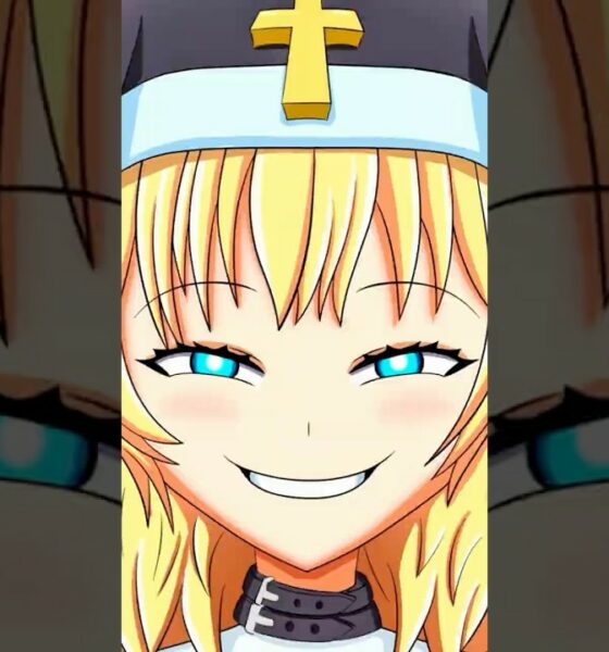 Angelica Amadeus armée dans Guns and Nuns Storming Hell face à des démons
