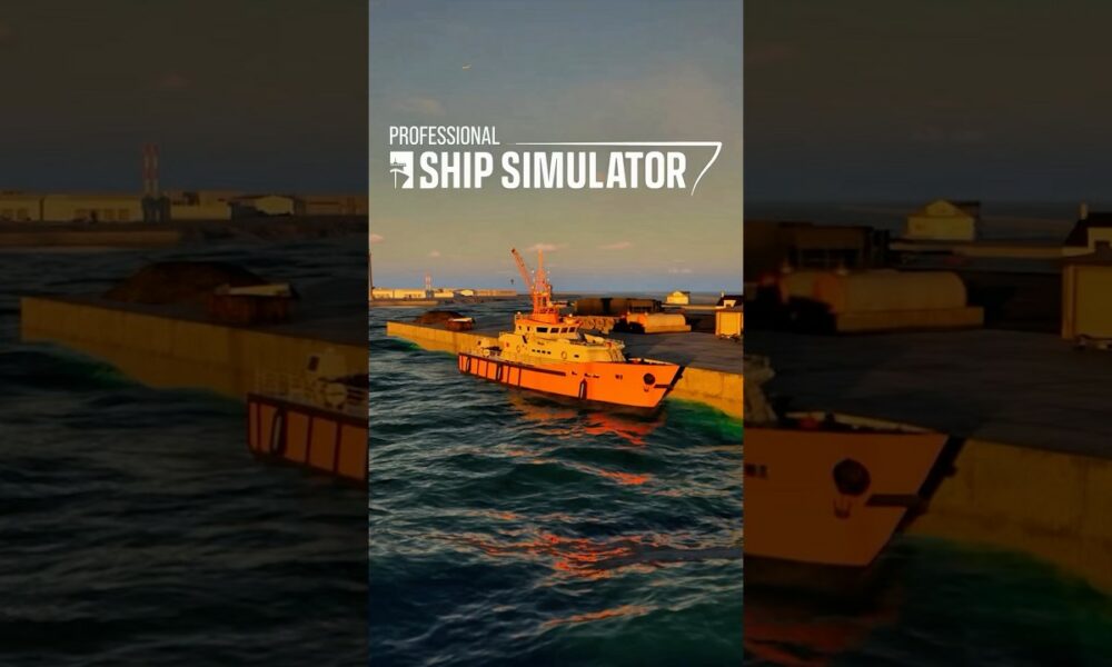 Un navire naviguant en mer dans Professional Ship Simulator